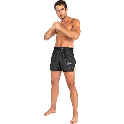 Unisex Muay Thai Shorts for Adults Small Black - Venum Classic