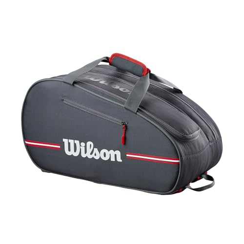 Wilson Team Padel Bag Holds 4 Rackets with Shoe & Accessory Compartments