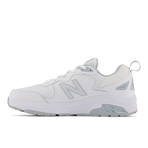 New Balance Women's 857 V3 Cross Trainer Shoes - White/Cyclone, 10.5