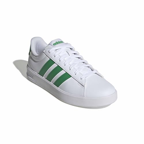 Adidas Men's Grand Court 3.0 Tennis Shoes White Green 10.5