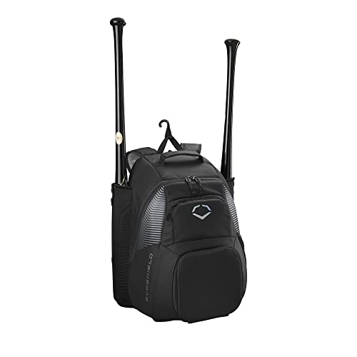 EvoShield Baseball Backpacks - Tone Set Black Sports Bag for Players