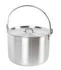 Outdoor Camping Cooking Pot Set 8.5 Quarts Lightweight Aluminum with Lid & Folding Handle