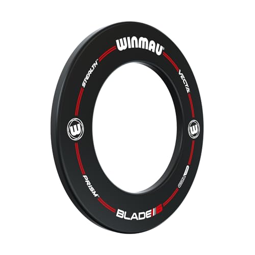 Winmau Pro-Line Dartboard Surround - Black, Fits All Bristle Dartboards, Wall Protection