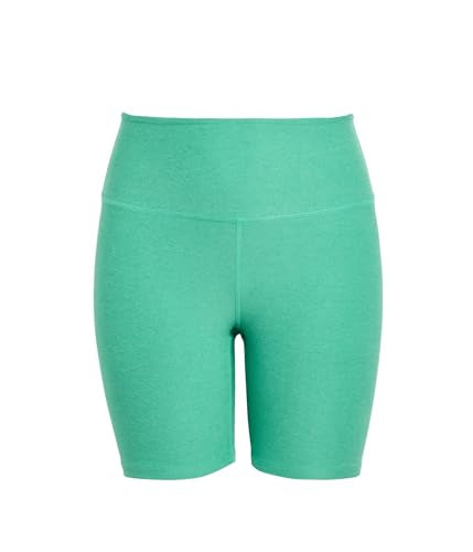 Beyond Yoga Women's Spacedye Keep Pace 7" Shorts - Bright Emerald Heather