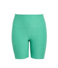 Beyond Yoga Women's Spacedye Keep Pace 7" Shorts - Bright Emerald Heather