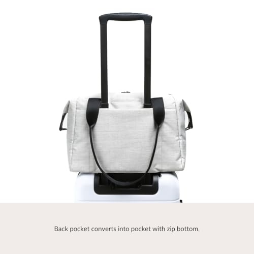 Vooray Alana Duffle Bag with Padded Laptop Sleeve - Heather Grey 25L