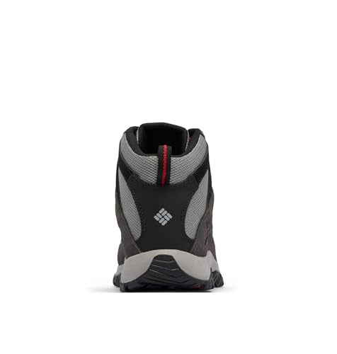 Columbia Men's Crestwood Mid Waterproof Hiking Boots - Dark Grey / Mountain Red, Size 9.5
