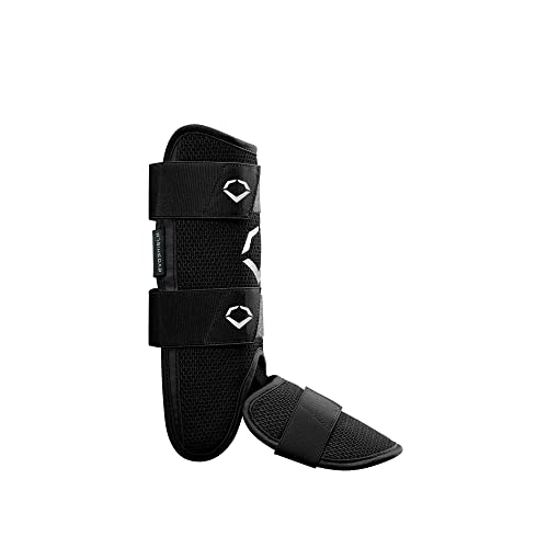 Youth Baseball Leg Guard - Black Protective Batters Leg Guard Series