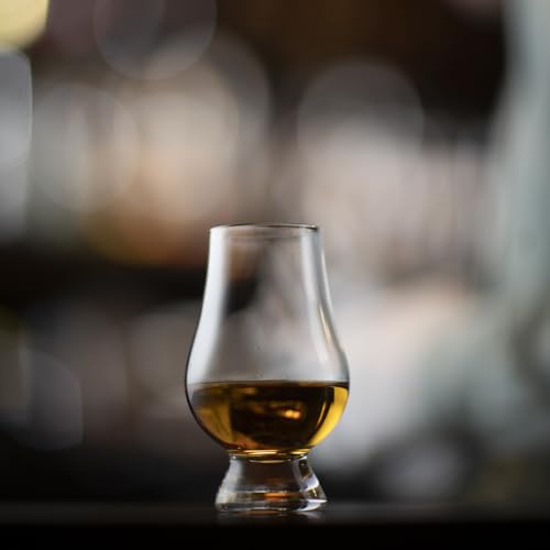 Set of 6 Whiskey Glasses - Lead-Free Crystal Tapered Snifter Drinkware