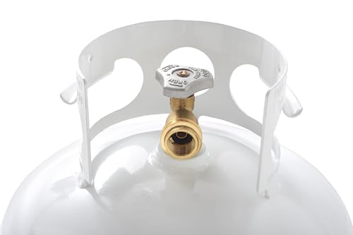 40 LB Steel Propane Tank with Overfill Protection & OPD Valve - White