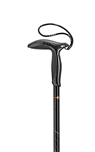 Adjustable Carbon Trekking Pole - LEKI Legend Black Anthracite Copper 90-120cm