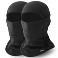 Black Balaclava Ski Mask - One Size Breathable Lightweight Winter Face Cover