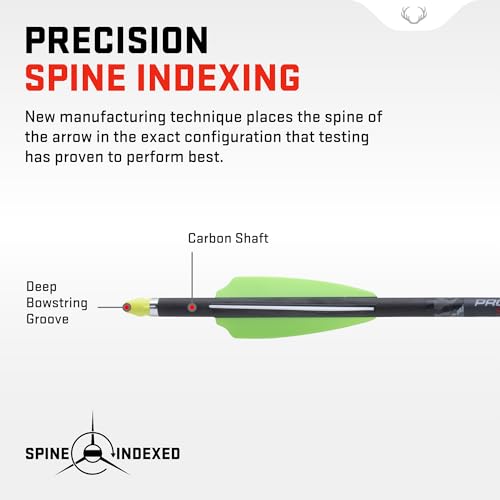 TenPoint Pro Elite 400 Select 20-Inch Carbon Arrows Pack of 6 for Crossbow Accuracy