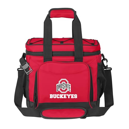 Ohio State Buckeyes NCAA 24 Can Cooler - Leak-Proof, Collapsible, Portable