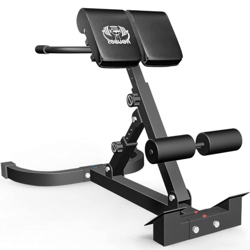 Foldable Roman Chair for Home Gym - Hyper Back Extension Machine, Versatile Core Workout Bench