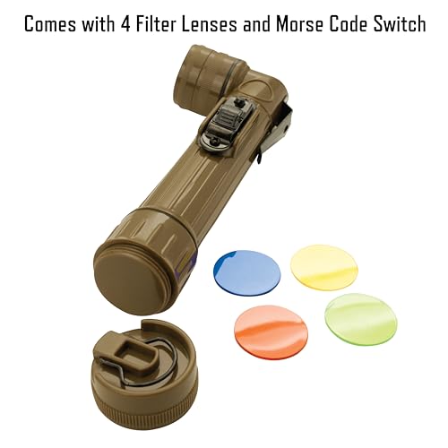 Rothco Mini Flashlight Olive Drab Outdoor Camping Survival Tool with Morse Code Signal