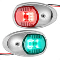 Boat Navigation Lights LED Bow Lights Red and Green Waterproof 12V USCG Certified