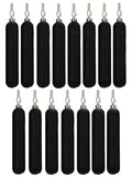 Drop Shot Weights for Bass Fishing - Skinny Pencil Sinkers 3/4 Oz Black 15-Pack