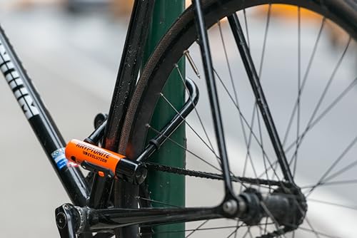 Bike U-Lock with 13mm Steel Shackle - Mini-9 Version, Anti-Theft Bicycle Lock