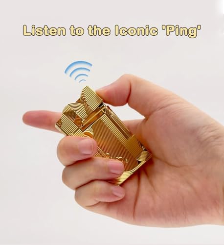 Sanji One Piece Brass Lighter with Iconic Ping Sound - Collector's Gift, Gold Finish, Refillable, Creative Lid Variation