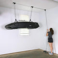 Heavy Duty Cargo Box Hoist - Supports 150 lb, Fits 8 ft Ceiling, Includes Variation for Lifting 75% of Weight