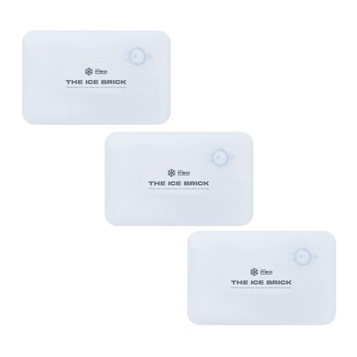 3-Pack Ice Brick, Reusable 3 lb Ice Blocks for Cold Plunge, Long-Lasting Cooling for Colder Water Longer, Durable Refillable Ice Bricks, Fill to 90% Max, The Pod Company