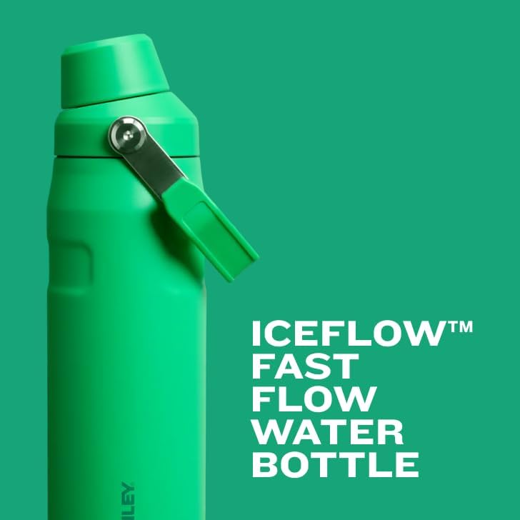 Stanley IceFlow Water Bottle - Fast Flow Angled Spout Lid | Lightweight, Leakproof & Insulated | BPA-Free