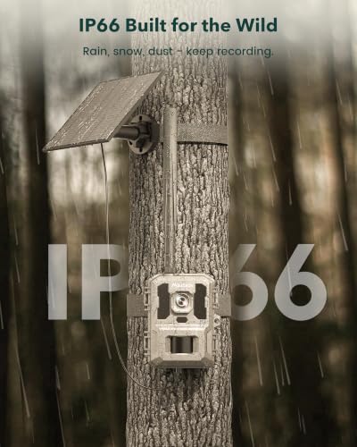 Misstech 4G LTE Cellular Trail Camera for Wild & Farm Monitoring, 0.1s Motion-Activated, Mountain Gray 1-Pack