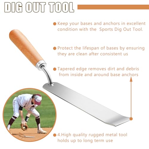 Lanties Baseball Dig Out Tool Pack of 20 - Field Cleaning & Maintenance Accessories