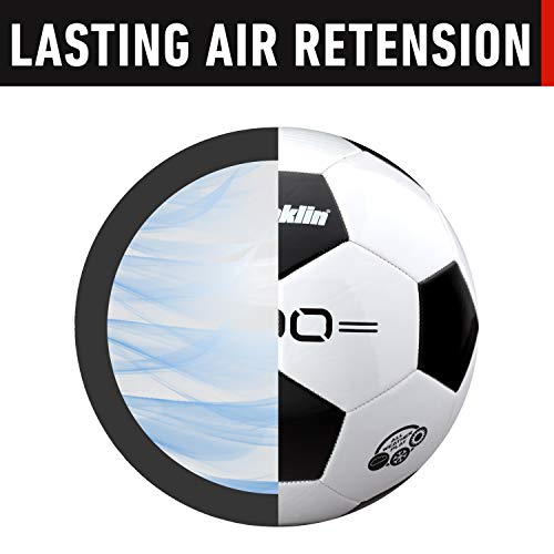 Franklin Sports F-100 Size 3 Soccer Balls Set with Pump - 12 Deflated Balls for Training & Practice