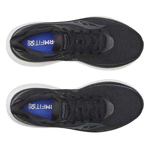 Saucony Triumph 23 Running Shoes Men 10.5 Black White Neutral Cushioning