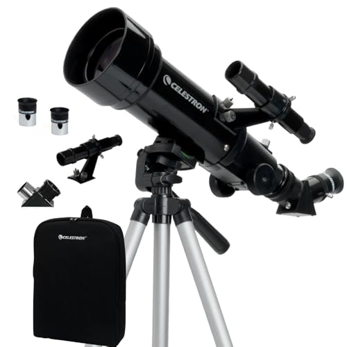 Celestron Travel Scope 70mm Refractor Telescope with Backpack - Portable Beginner Telescope