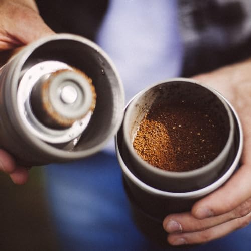 Cafflano Klassic Black All-in-One Portable Pour Over Coffee Maker with Grinder & Kettle
