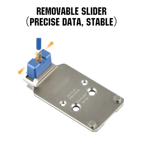 Titanium Adapter Plate for AOS Agency Optic Mounting - 1911 DS/A14B Compatibility