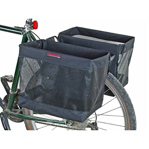 Bushwhacker Omaha Bicycle Grocery Panniers – Foldable Rear Bike Bags for Shopping