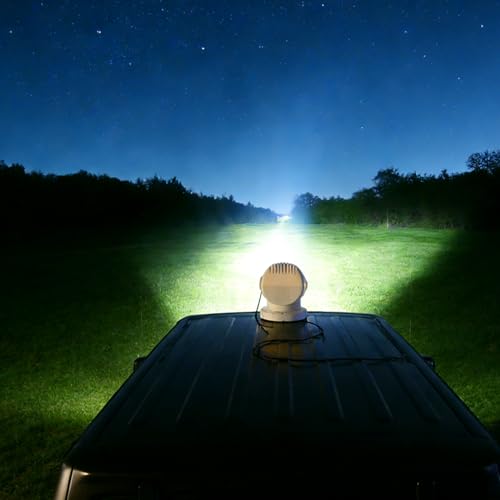Search Light White - Wireless 60W LED Spotlight for Truck Boat Marine with Magnetic & Bracket Mounting