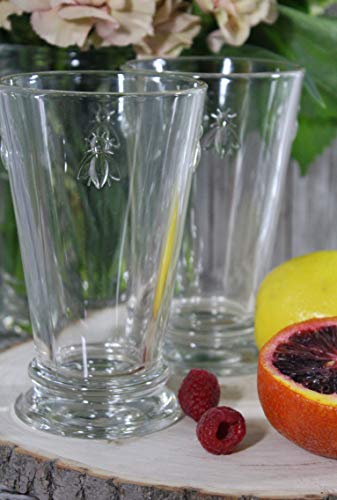 La Rochère Napoleon Bee Old Fashioned Glasses Set of 6 - 11.5oz French Classic Drinking Glassware