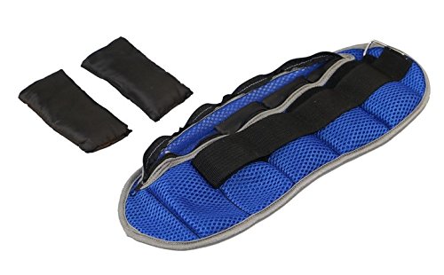 GYMENIST Ankle and Wrist Weights Adjustble Size The Weight Can Also Be Adjusted (4 - LB)