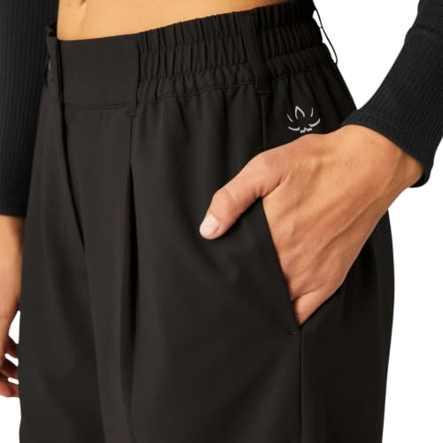 Women's Wide Leg Trousers - Black, Small, Comfortable Yoga & Casual Pants