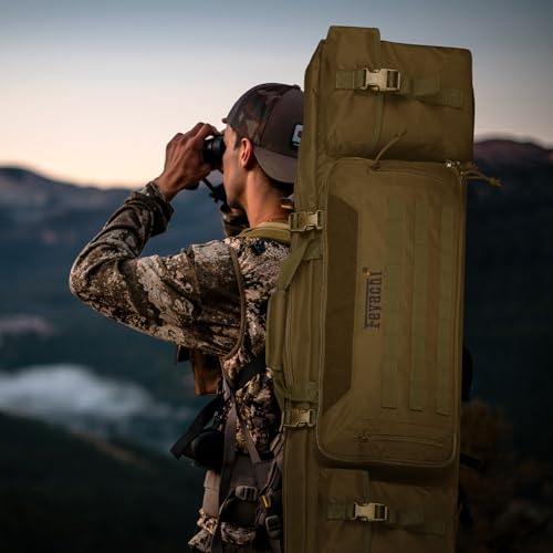 Feyachi 42-Inch Soft Rifle Case Backpack with MOLLE System Khaki