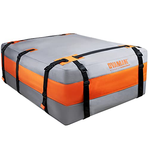 OVAMAN 20 Cubic Feet Waterproof Car Roof Cargo Bag Heavy Duty SUV Roof Rack