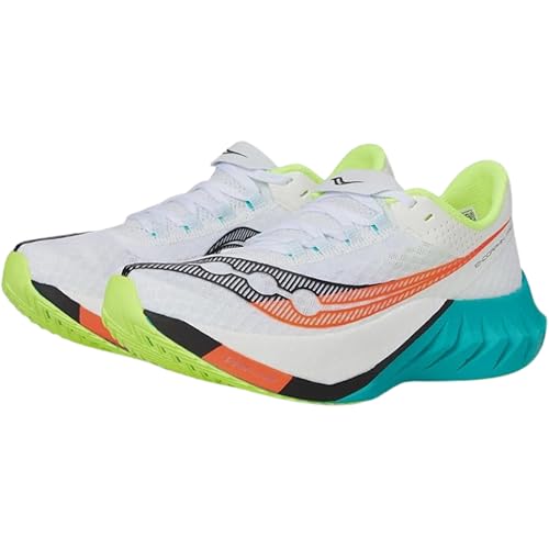 Saucony Women's Endorphin PRO 4 Running Sneakers White/Mutant 9