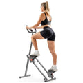 Gray Sunny Health & Fitness Climbing Stair Stepper for Home Gym, Total-Body Cardio