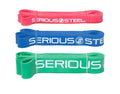 Assisted Pull-up Resistance Bands Set 3 Bands for Strength Training & Rehab - Heavy Duty Latex