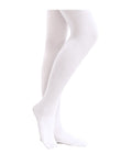 Stelle Girls' Ultra Soft Pro Dance Tight/Ballet Footed Tight(Toddler/Little Kid/Big Kid),WT,M White