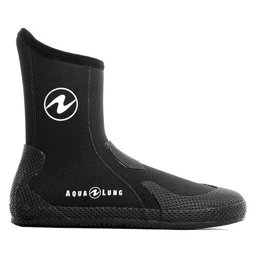 Aqualung Superzip Dive Boots 3mm Black/Blue Unisex Neoprene Wetsuit Shoes