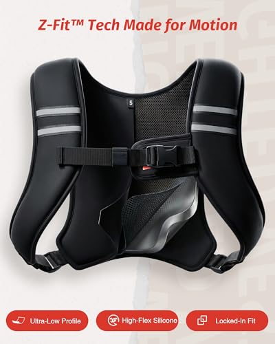 Zelus 15lb Washable Weighted Vest for Men Women - Slim, Discreet Fitness Gear