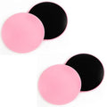 YVRUXIKN 4Pcs Dual Sided Gliding Discs Core Sliders Ultimate Core Ab Fitness Trainer. Leg Exercise Gear for Gym, Home, Yoga, Pilates | Strengthen Abdomen, Burn Fat, Improve Balance (Pink)