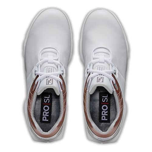 FootJoy Women's Pro|SL Golf Shoes - 8.5 White Pink Variations