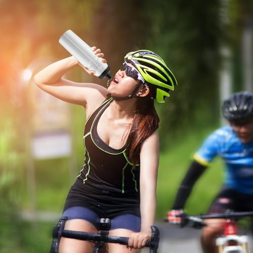 10 Pack 1L Sports Water Bottles with Dual Lids for Hydration & Fitness